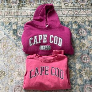 Cuffy’s Cape Cod Kids' Hoodie and Sweatshirt Set - Pink